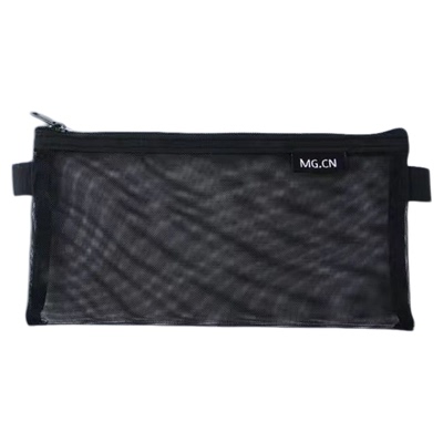 日系透明网纱笔袋收纳袋