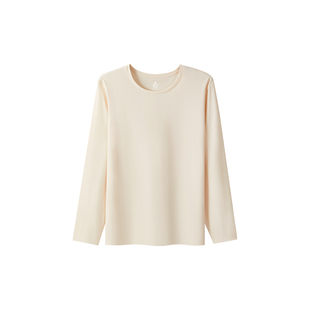 三枪保暖上装女款120S长绒棉保暖衣秋衣高弹打底衫秋冬季薄款内衣