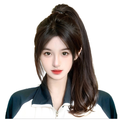 天空树仿真发可扎微卷高马尾