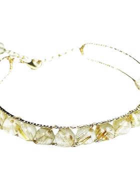 金色系正能量标配天然金发晶