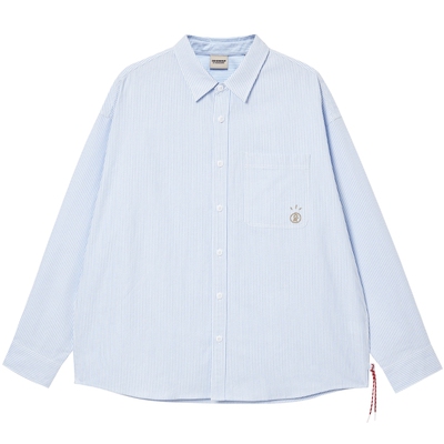 杰克琼斯衬衫男款26年春季新款时尚条纹宽松翻领衬衣外套上衣男装