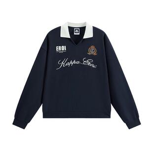 Kappa卡帕女装2025冬季新款柔软舒适百搭纯棉针织套头衫K0F82WT07