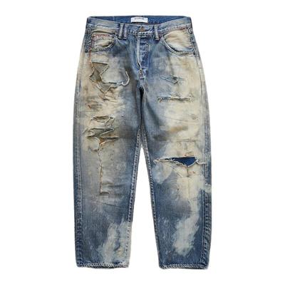 ANACHRONORM重工破坏刀割牛仔裤