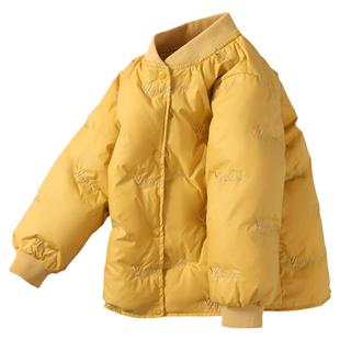 雅鹿儿童轻薄羽绒服内胆短款男童女童中大童宝宝校服小童学生冬装