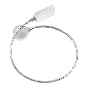 采石studio｜原创「晨光微曦」白水银镯简约高级时髦百搭小众大气