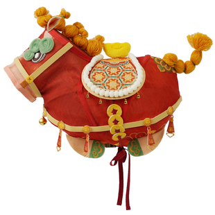 篾匠姑娘 2026马年花灯一匹靓马diy材料包新年手工灯笼成品道具