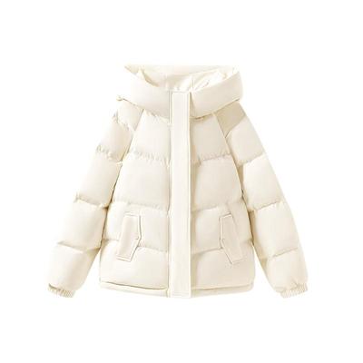 班尼路连帽短款羽绒服女2025冬季新款加绒加厚保暖通勤百搭外套Q