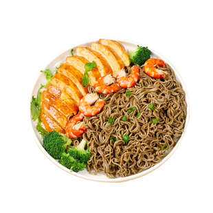 荞麦面方便面无糖精0脂全麦粗粮纯葱油泡拌面条代餐速食非油炸
