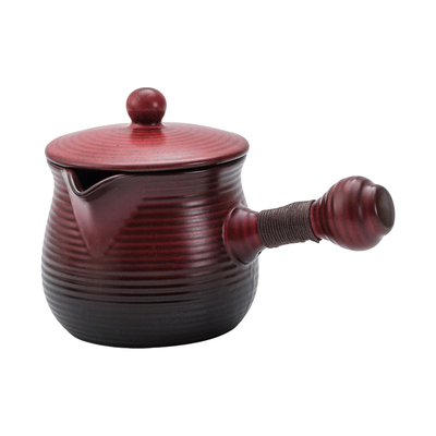 德化2025年新款户外围炉煮茶茶水分离干烧耐高温通用陶瓷侧把茶壶