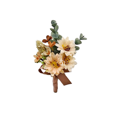 新娘新郎咖啡调玫瑰牡丹橙结婚礼