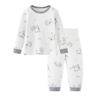 迷你巴拉巴拉儿童内衣套装男童女童宝宝秋衣秋裤纯棉柔软亲肤透气