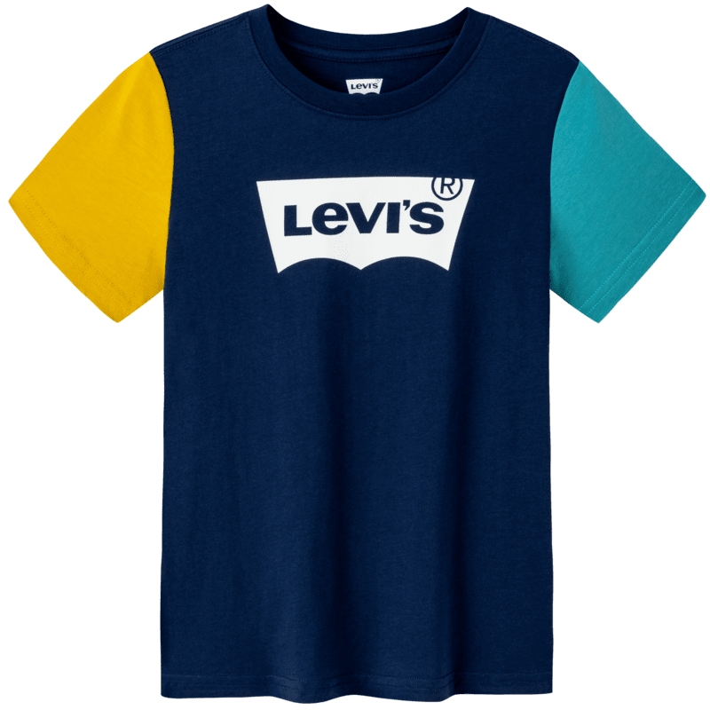 Levi's李维斯童装男童纯棉短袖T恤2025夏季新款儿童夏装短t上衣潮
