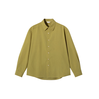 CostfulRo芥末黄交叉育克衬衫