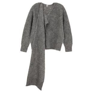 TOTEME 秋冬新款女士羊驼毛混纺高领毛衣银泰百货精品 301574