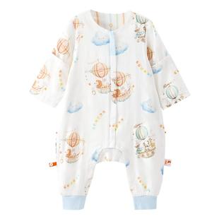 良良婴儿睡袋宝宝秋季薄款防踢被四季通用款儿童秋冬加厚分腿睡袋