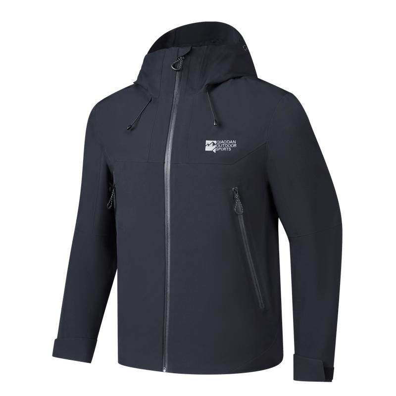 乔丹户外冲锋衣越野登山运动外套