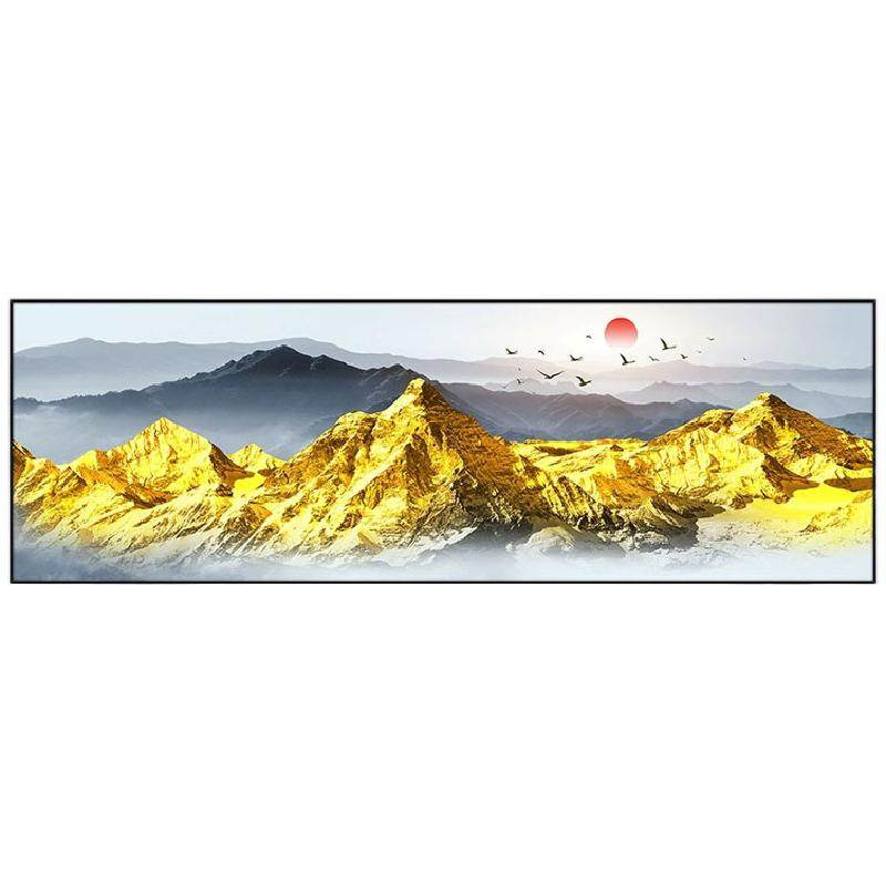 夫妻主卧室床头装饰画自粘贴画背靠金山客厅房间背景墙贴挂画壁纸