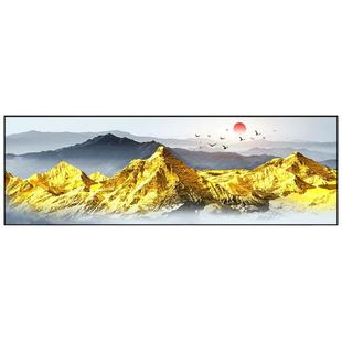 夫妻主卧室床头装饰画自粘贴画背靠金山客厅房间背景墙贴挂画壁纸