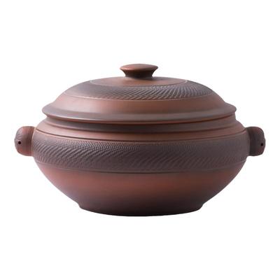 跳刀雕刻汽锅鸡家用紫锅底锅