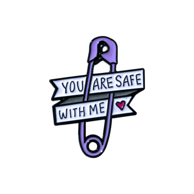 你和我在一起很安全装饰衣服胸针