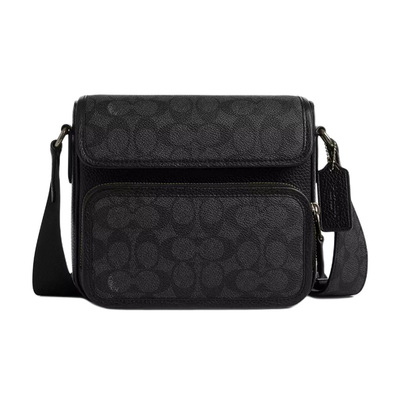 【自营】COACH/蔻驰Sullivan20翻盖包邮差包单肩斜挎包节日礼物