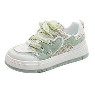 回力女鞋板鞋女款2026新款春季多巴胺休闲鞋子抹茶绿厚底小白鞋女