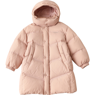 康衣儿女童羽绒服中长款款加厚宝宝中大童2025冬季新款男童亲子装