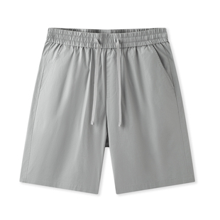 森马休闲中裤男士运动五分短裤男款纯色百搭夏季宽松直筒裤子抽绳