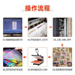 厂家数码 dtf白墨烫画打印机i3200纺织印花T恤高速热转印打印机器