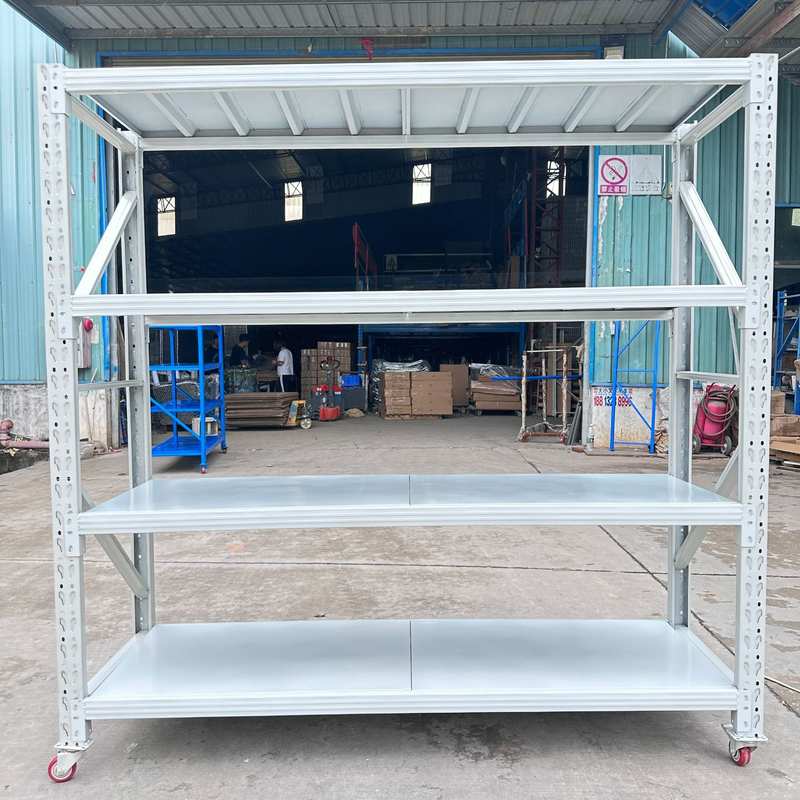 带轮货架可移动仓库轻型置物架货架车批发仓库仓储展示架物料中型