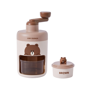 LINE刨冰机手动家用小型绵绵冰机手摇儿童生日礼物冰沙碎冰机女孩