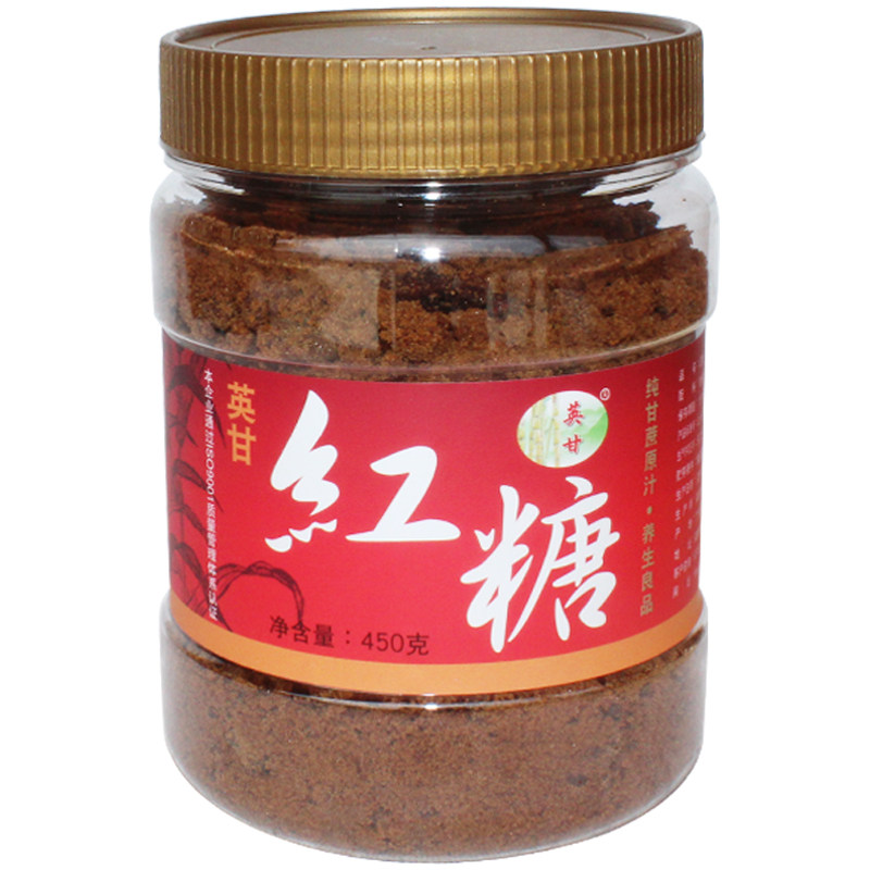 红糖粉2罐起包邮古法手工大姨妈体寒糖水甘蔗熬制包装罐装英甘牌