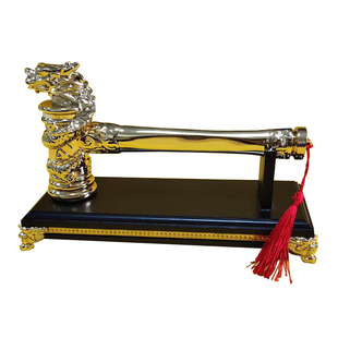 开工锤子装修金色龙头锤 装饰公司开工大吉锤子仪式锤 印字砸金蛋