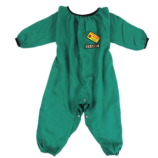 婴儿防脏罩衣爬服纯棉宝宝透气哈衣外穿哈衣小童沙地爬行服连体衣