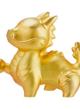 生肖龙黄铜摆件室内摆放可爱风