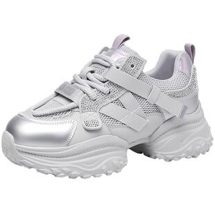 日泰老爹鞋女春夏新款时尚休闲运动鞋厚底舒适学院风小个子增高鞋