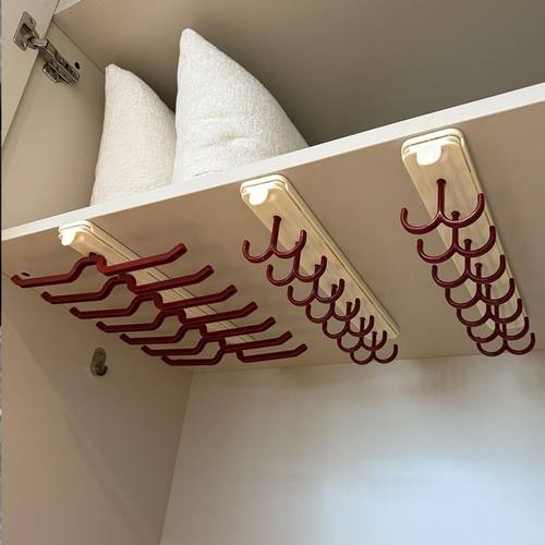 衣柜挂钩伸缩可抽拉免打孔挂衣架宿舍家用内衣吊带多功能滑轨收纳