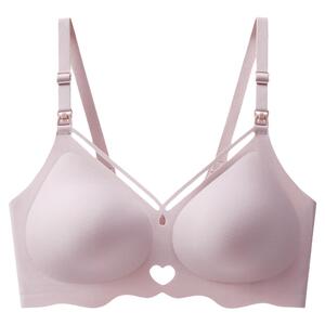 无痕内衣女薄款聚拢防下垂怀孕妇期专用哺乳文胸产后喂奶睡觉可穿