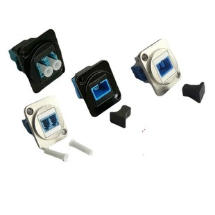 D型机柜模块LC SC含法拉光纤直插带安装支架可配86面板转接头插座