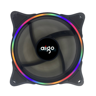 爱国者冰塔12cm温控超静音v240/120/360台式电脑机箱水冷散热风扇