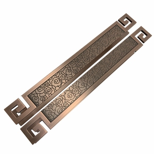 新中式玻璃门把手酒店会议室包间实木门门拉手可免费定制logo刻字