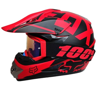 FOX自行车头盔红牛越野骑行全盔专业防护青少年头盔山地车速降男