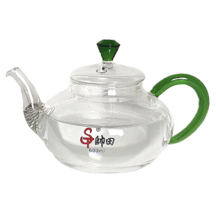 帅田电热炉烧水壶电陶炉平底耐热玻璃壶泡茶工夫煮茶壶可明火加热