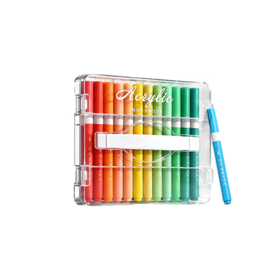 丙烯马克笔直液式不透色小学生可