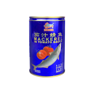 古龙食品茄汁鲭鱼罐头海鲜下饭拌饭拌面酸甜即食熟食小菜425g*1罐
