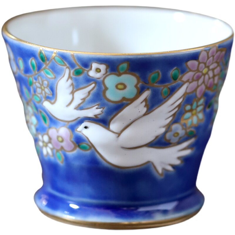 日本九谷烧描金华美手绘风茶杯