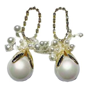 气质韩版爆款大珍珠耳环女2023年新款夸张法式高级感耳饰女显脸小