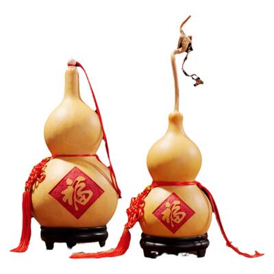 福字开口大小木葫芦挂件摆件天然