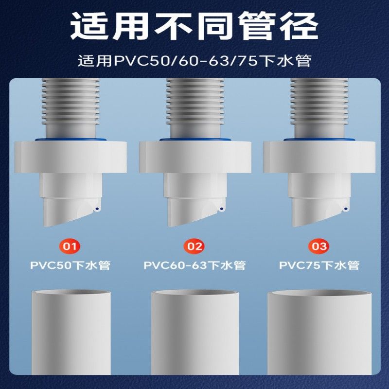防臭下水管防返臭神器口器地漏密封圈硅胶防臭厨房堵下水道盖器塞