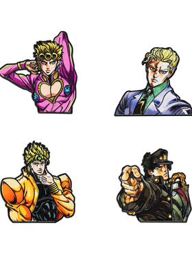 JOJO奇妙冒险日韩风动漫角色胸针学生背包衣物徽章二次元配件饰品